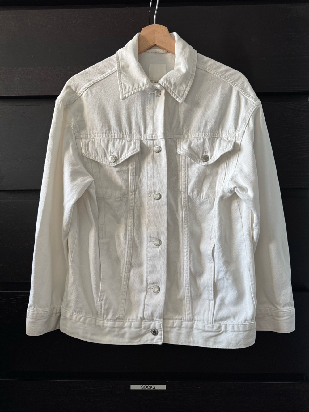 H&M White Denim Jacket